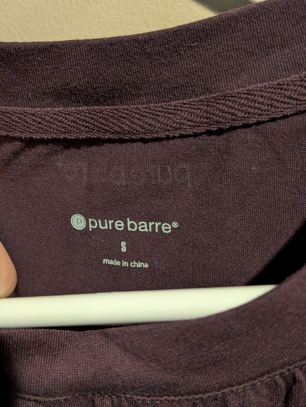Pure Barre, Eggplant Tank, Rubberized Circle P, Size S - Picture 3 of 5